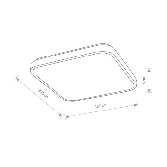 Потолочный cветильник Nowodvorski Agnes Square Led Pro Black 10983