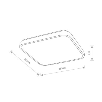 Потолочный cветильник Nowodvorski Agnes Square Led Pro White 10989